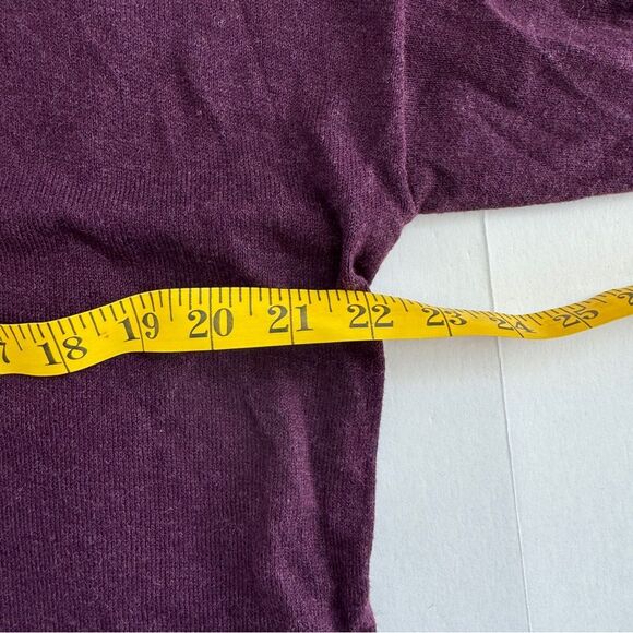 Eileen Fisher Purple V-Neck Sweater Relaxed Fit Size Medium NWT - Picture 6 of 8